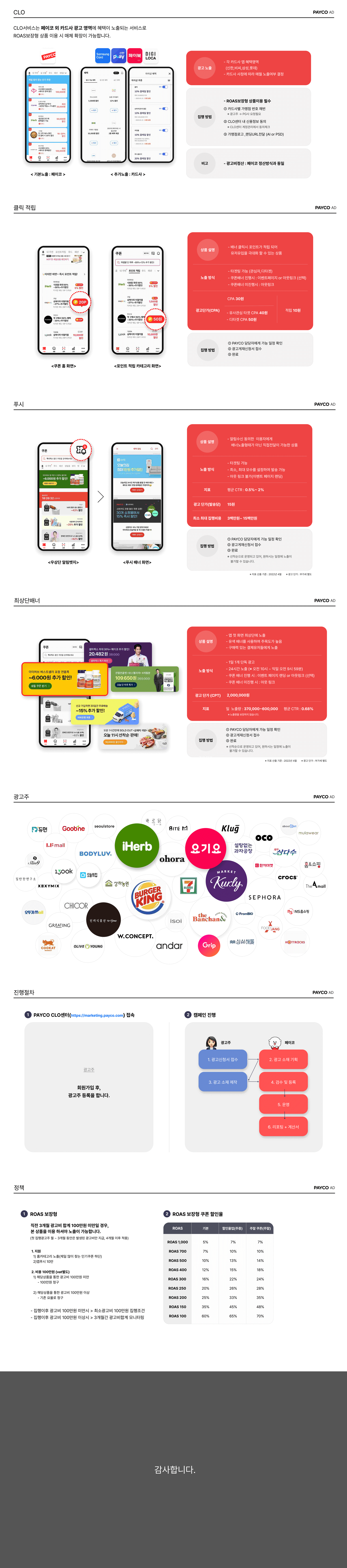페이코 ROAS 보장형 광고 상품 소개 위픽업
